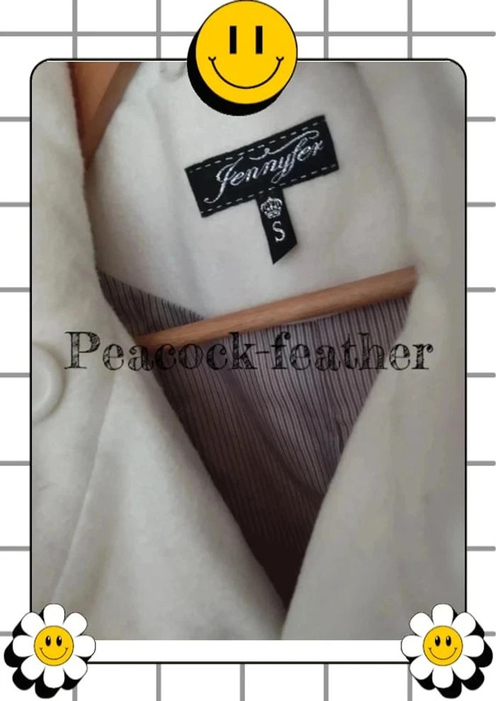 Manteau blanc court Jennyfer S - photo numéro 4