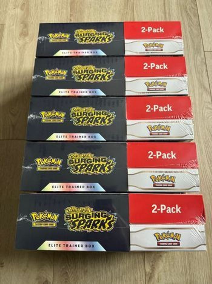 5 Pack ETB + Bundle Étincelles Déferlantes Pokémon - photo numéro 2