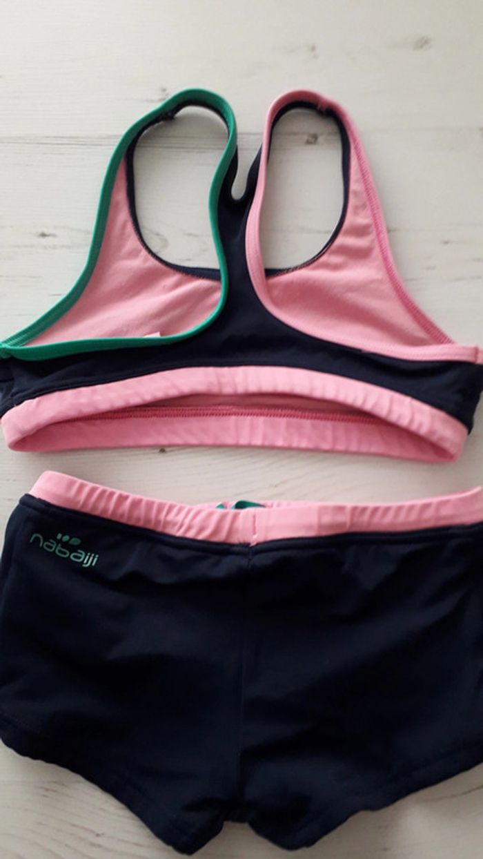 Maillot de bain fille 2 pièces nabaiji 8 ans - photo numéro 4