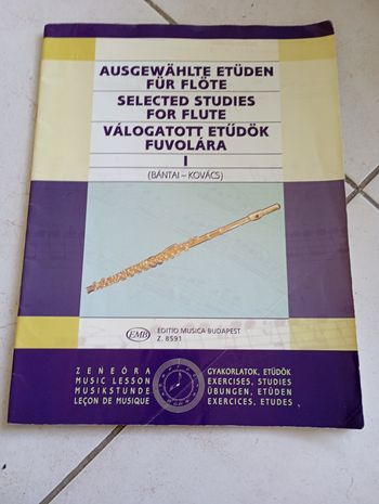 Partition Selected studies for flûte volume 1