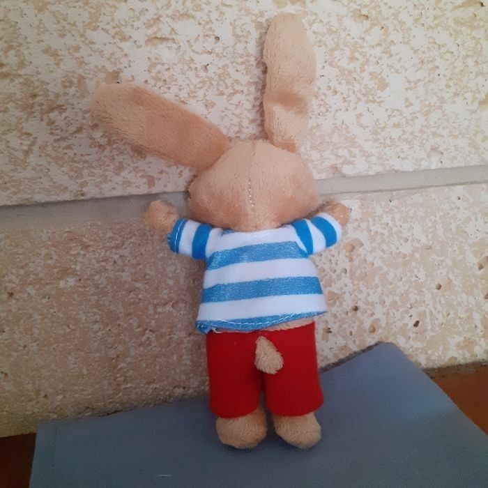 Petite peluche-doudou Corentin le Lapin - photo numéro 5