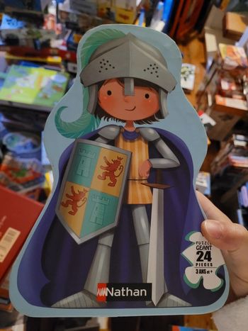 Puzzle rare Nathan Victor le Chevalier géant 24 pièces