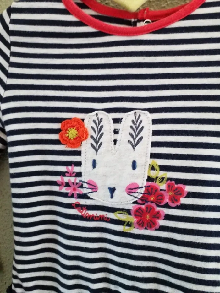 Robe et collant catimini 12 mois - photo numéro 2