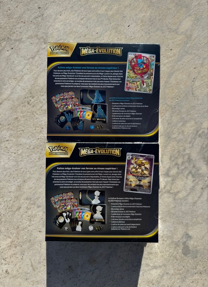 Lot Pokémon ETB Mega Évolution ME01 Gardevoir + Lucario - photo numéro 3