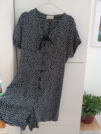 Combinaison combishort vintage viscose à pois