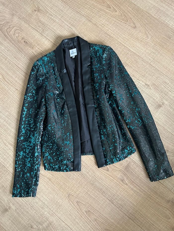 Blazer en sequins Kookai taille 36 comme neuf - photo numéro 7