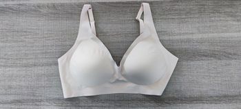 Soutien-gorge sans armature en V pour femme taille XL couleur beige