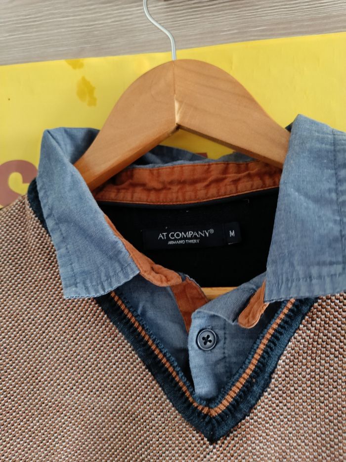 Pull col chemise Armand Thiery – AT Company - photo numéro 2