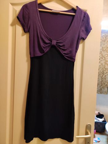 robe noir violet