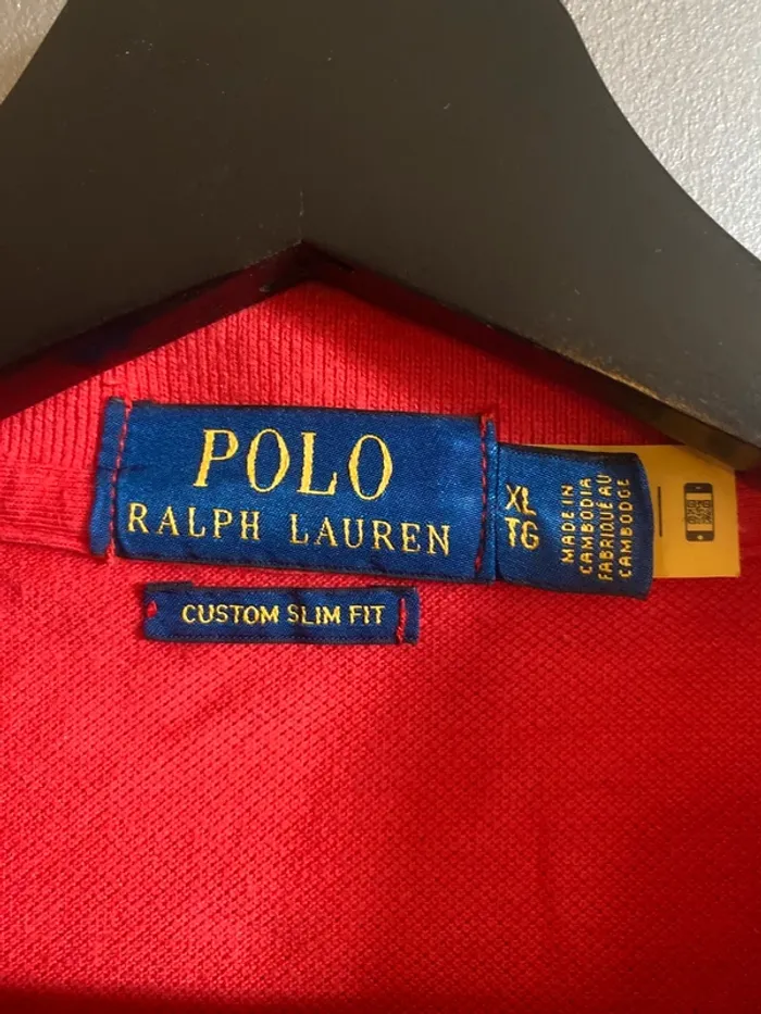 Polo Ralph Lauren rouge XL - photo numéro 3