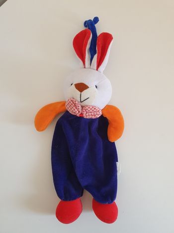 Peluche lapin coloré