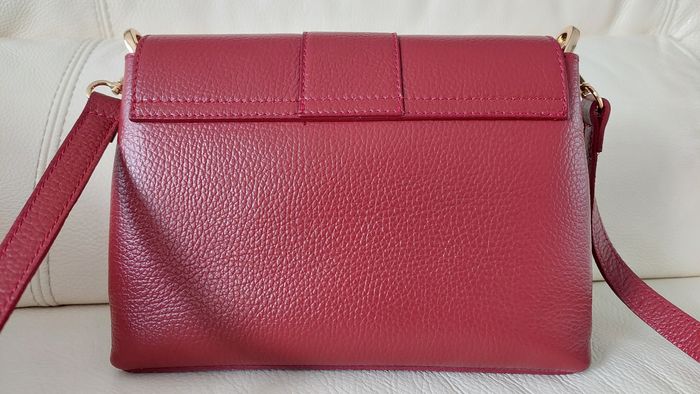 Superbe sac à main bordeaux en cuir - photo numéro 2