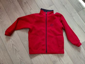 Polaire Lafuma 10 ans rouge foncé unisexe