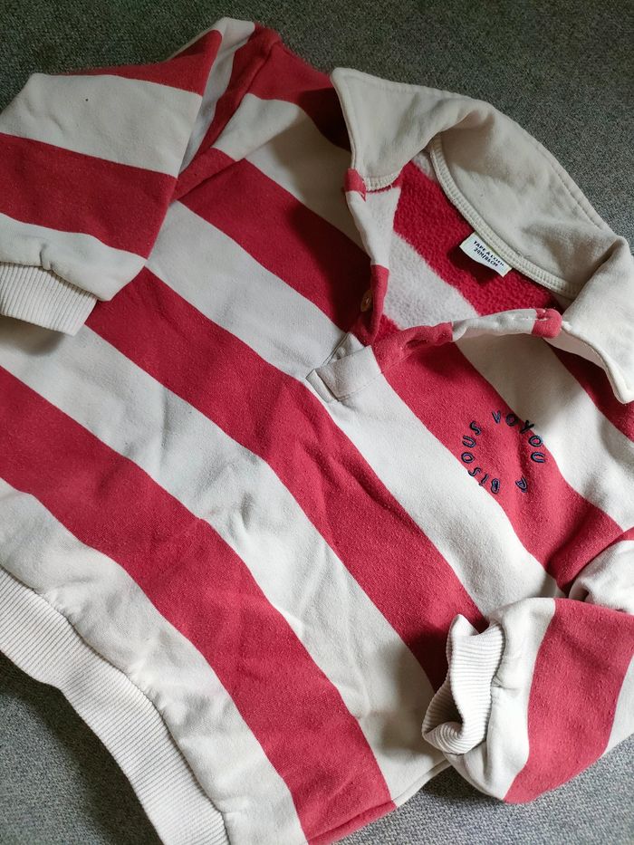 Sweet polo garçon 2 ans rouge et blanc - photo numéro 4