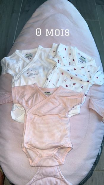 Bodies manches courtes 0 mois