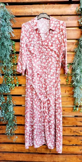Robe chemise longue fleurie – GÉMO – Taille 42