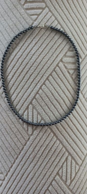 Collier en Hématite Ras de cou