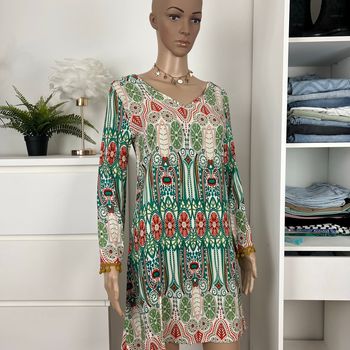 Robe printemps/été bohème colorée - Taille 38 M