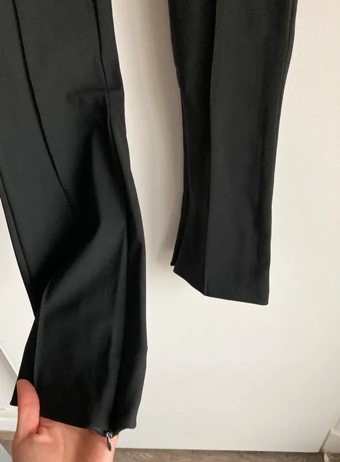 Legging pantalon flaire stretch chic Zara fermeture en bas tailleur costume taille XS - photo numéro 2