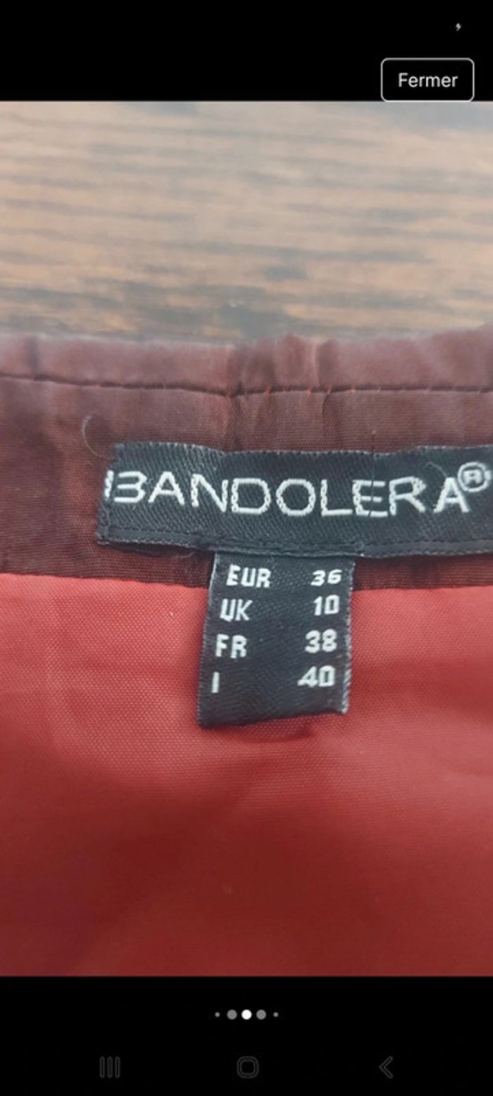 Jolie Blazer bordeaux Bandolera fr 38 it 40 - photo numéro 4