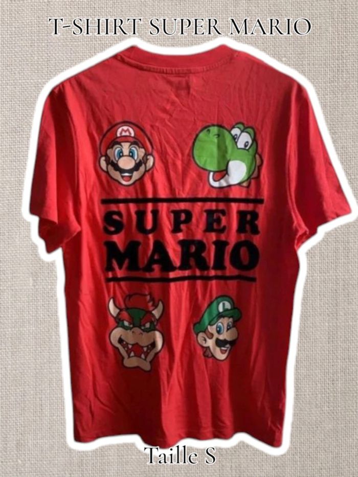 T-shirt rouge - super mario - Taille S - Neuf - photo numéro 2