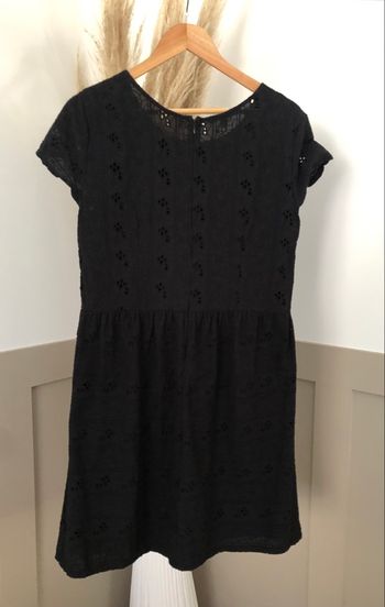 Robe noire broderie anglaise - Kiabi - 42