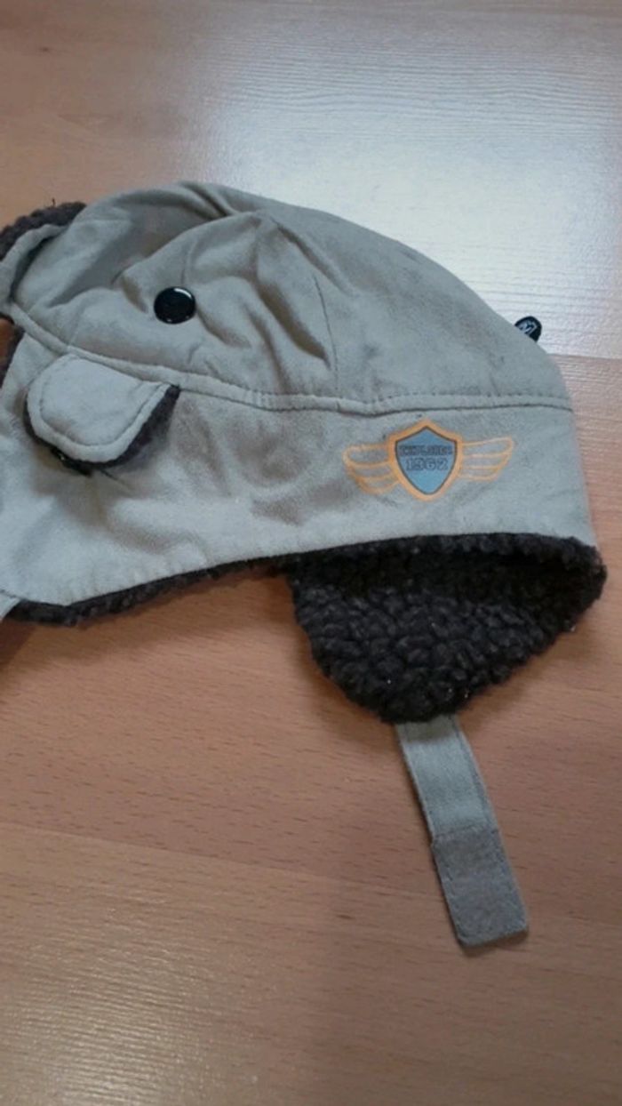 Chapeau aviateur bonnet 🩶 - photo numéro 4