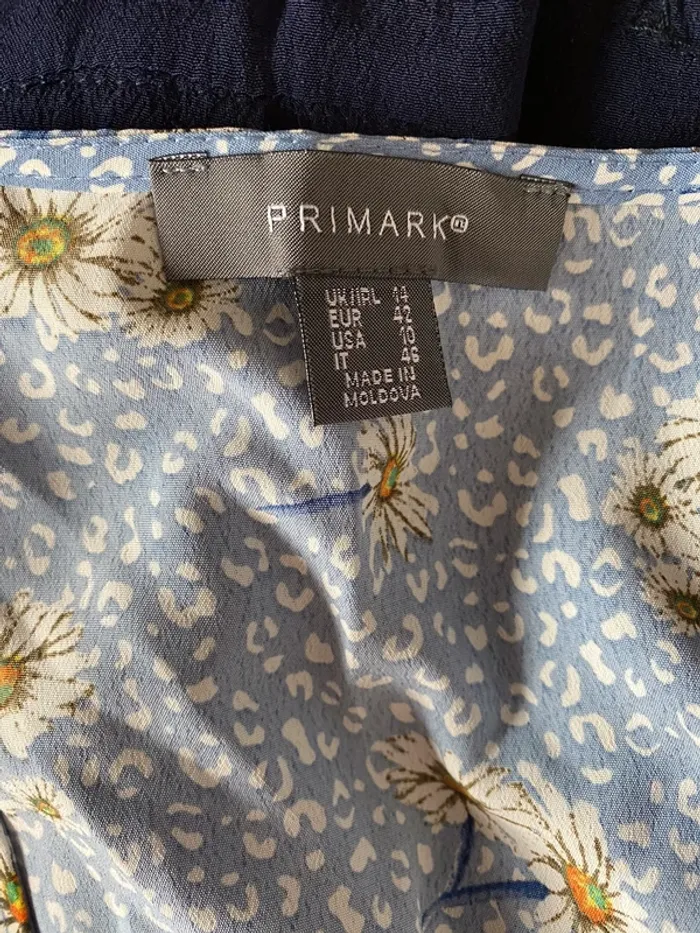 Top court à fleurs bleues Primark - photo numéro 5