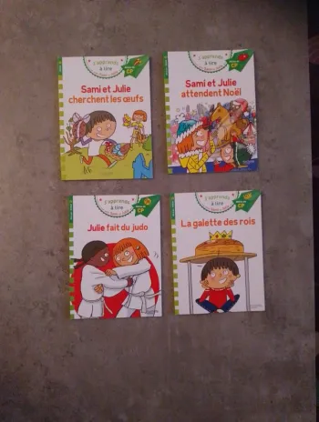 Lot de 4 livres "Sami et Julie" - Milieu de CP