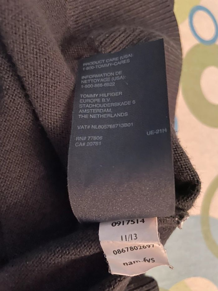 Pull Tommy Hilfiger – Homme – Taille S – Noir - photo numéro 5