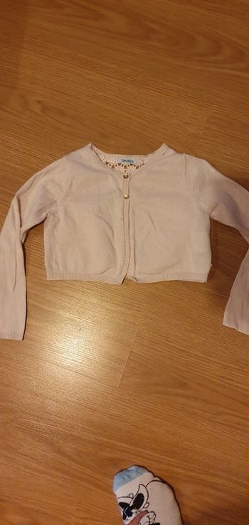 boléro fille 6 ans rose clair