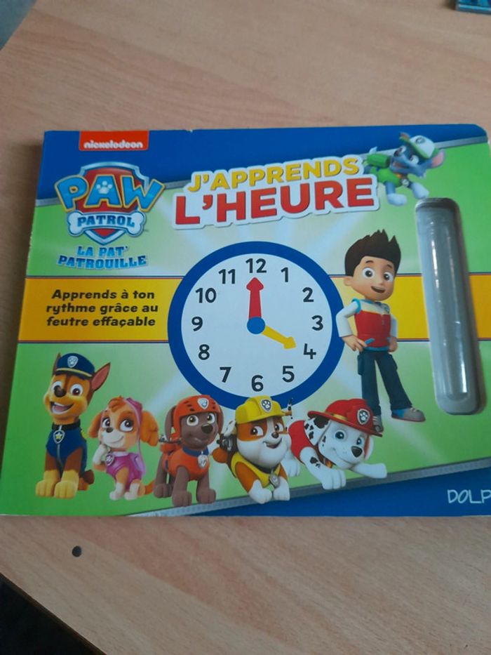 J'apprends l'heure pat patrouille