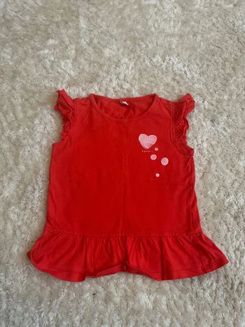 T-shirt esprit manches courtes rouge