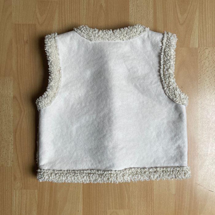Gilet sans manches Sherpa HEMA – Écru – 7‑8 ans (122/128 cm) - photo numéro 4