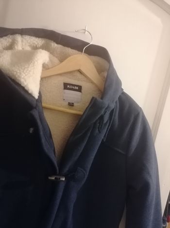 Manteau duffle coat zippé à capuche doublé garçon 12 ans