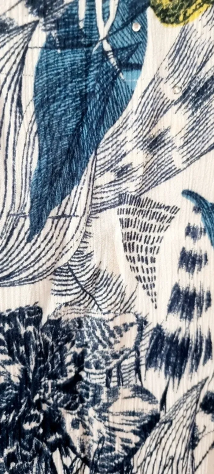Robe desigual bleu blanche imprimé 42 - photo numéro 7