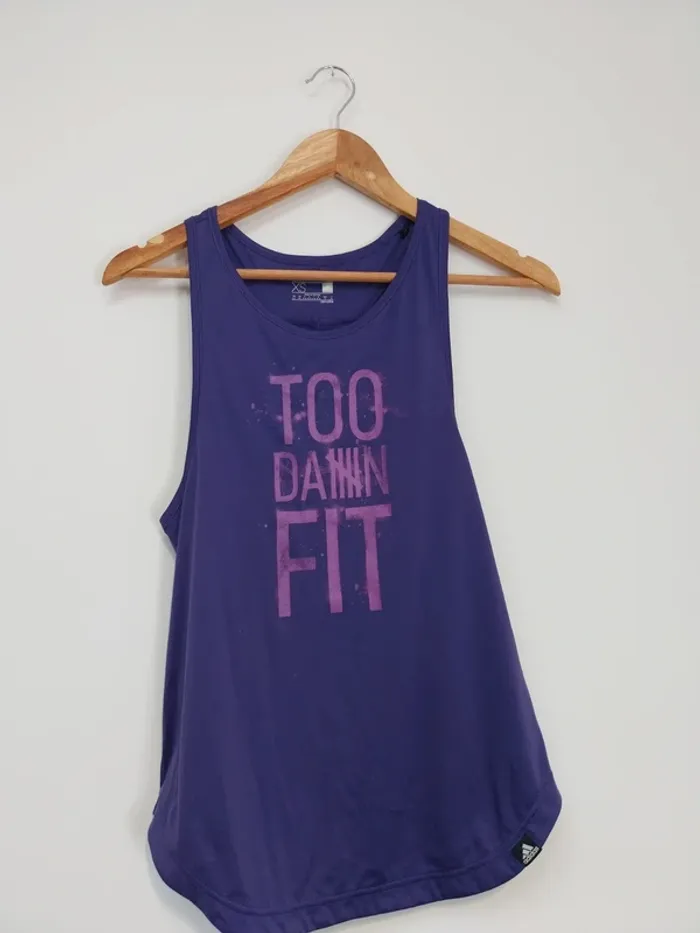 Débardeur de sport violet Adidas 36