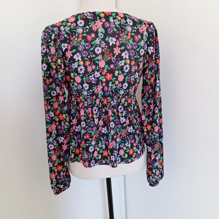 Blouse Fleurie A Manches Longues Taille S Marque Pimkie - photo numéro 5