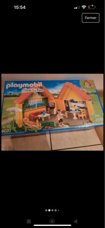 Playmobil family fun 6020 maison de vacances transportable