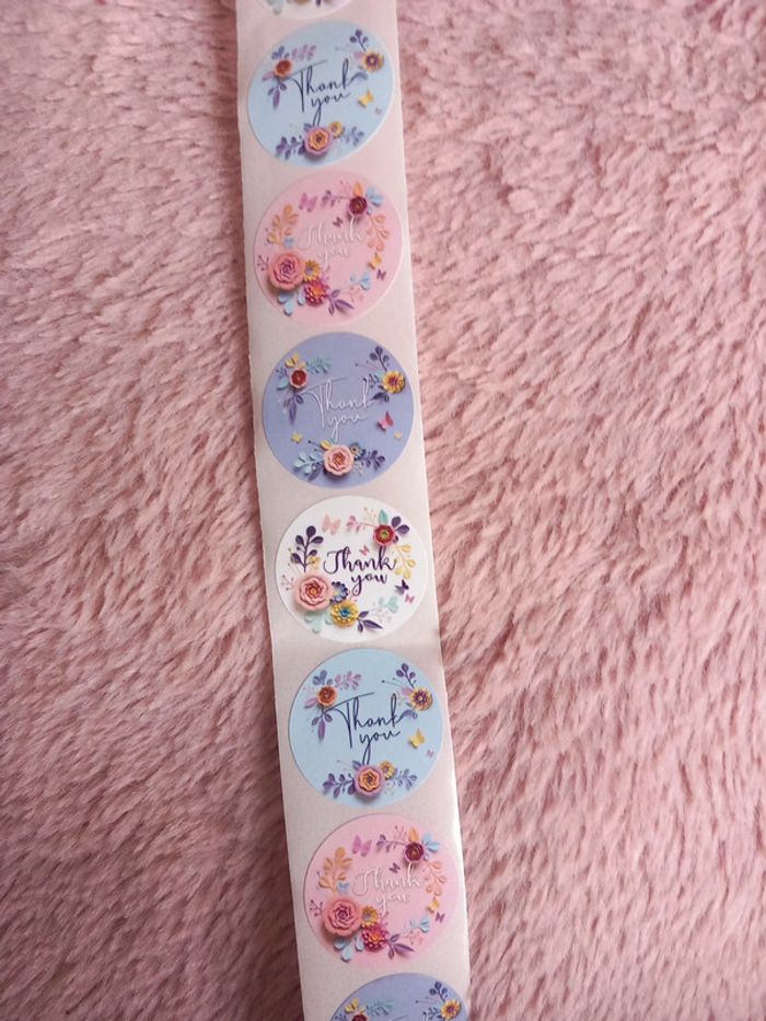24 autocollants thank you - photo numéro 3