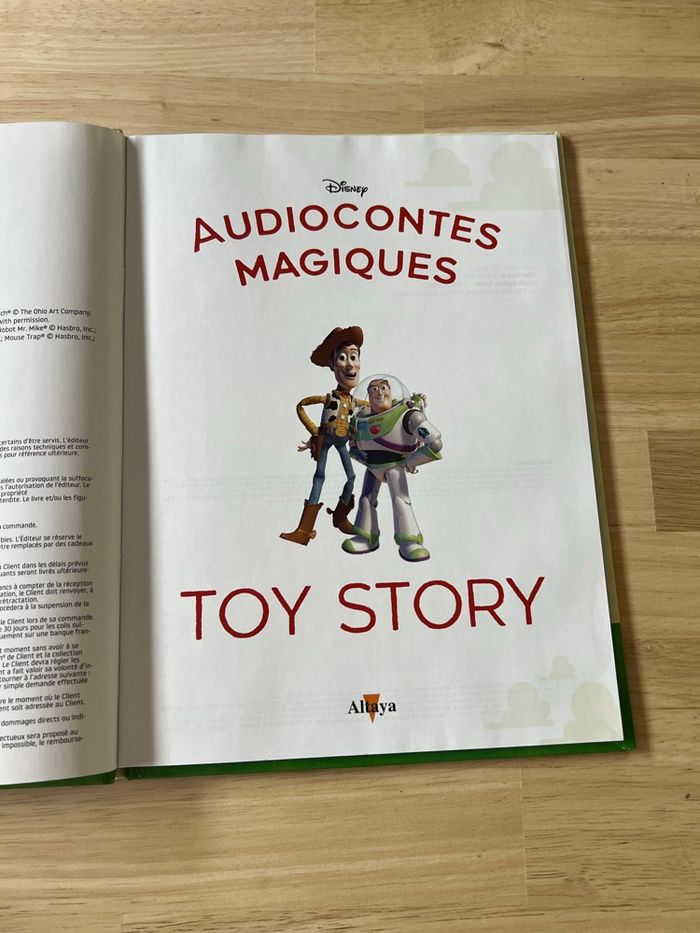 Livre Disney Audiocontes Magiques n°8 – Toy Story – Bon État (Sans Figurines) - photo numéro 4