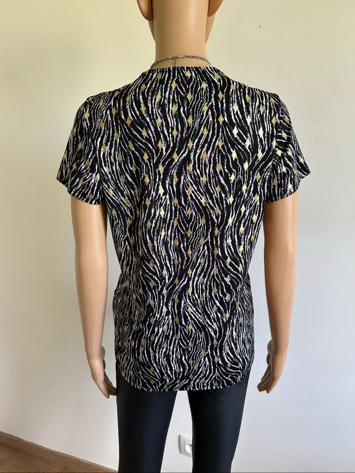 Blouse imprimée à manches courtes Morgan taille M jamais portée - photo numéro 5