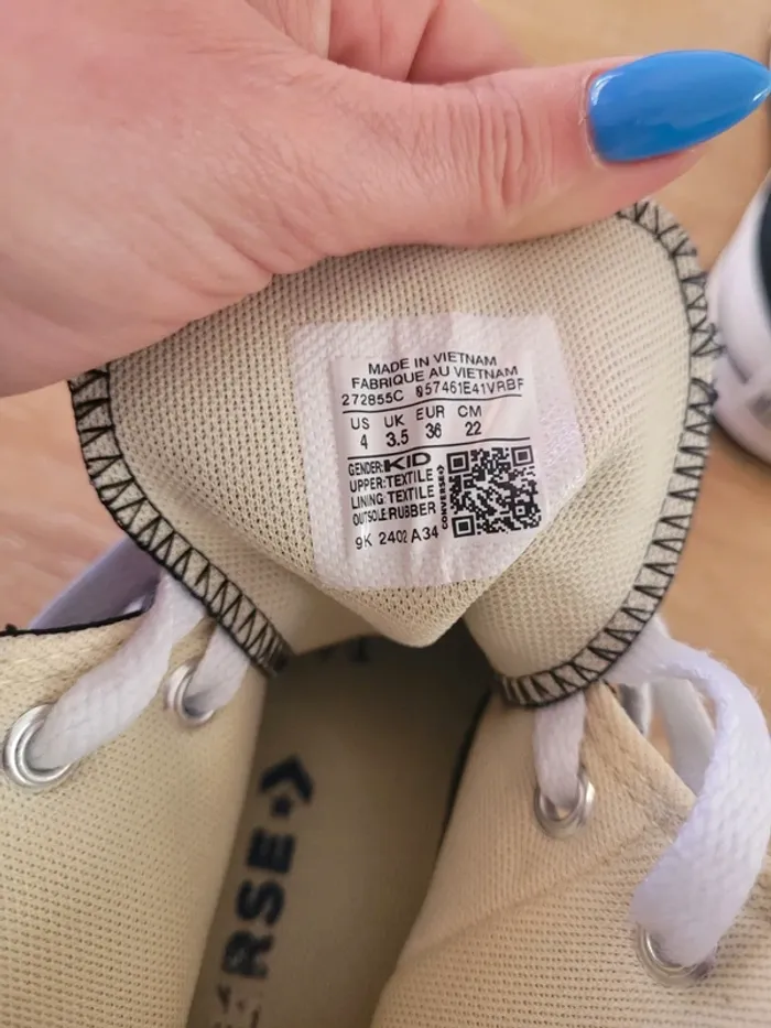 Converses hautes noires taille 36 très bon etat - photo numéro 6