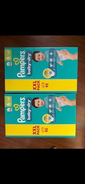 2 cartons de couche Pampers xxl t 6