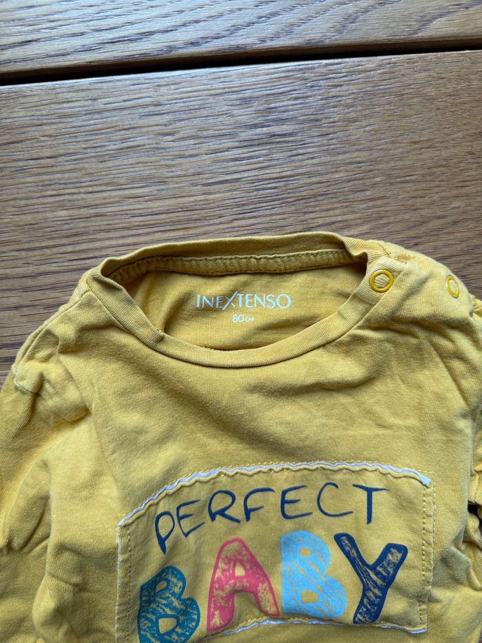 T-shirt Manches Longues In Extenso 80 cm Perfect Baby – Très Bon État – Réduction sur Lot - photo numéro 3