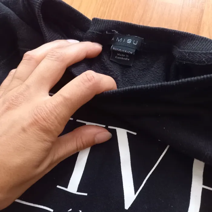 Sweat sans capuche noir - photo numéro 2