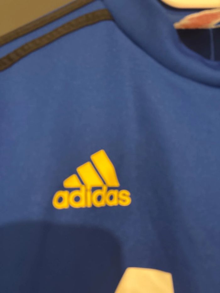 Authentique maillot de training Manchester United taille 14 ans Adidas - photo numéro 2