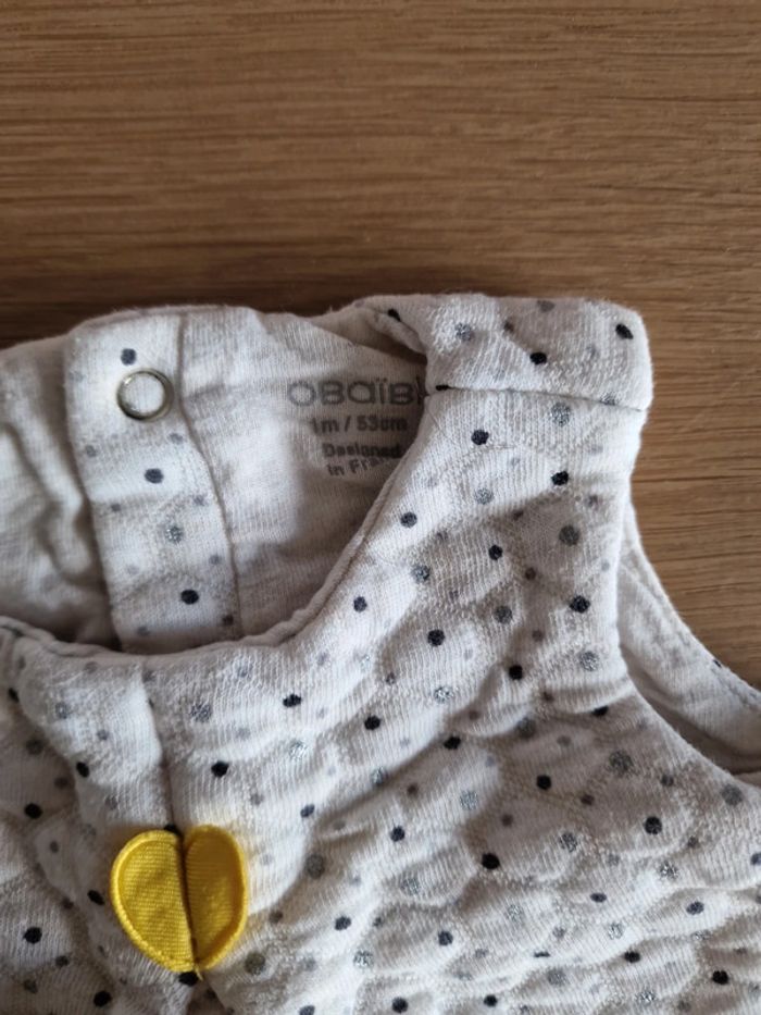 Robe et collant obaibi 1 mois fille - photo numéro 2