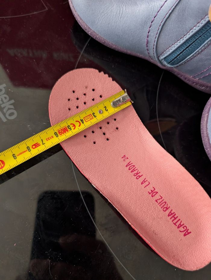 Chaussures fille tout cuir doux et souple. Taille 24. Agatha Ruiz de la Prada - photo numéro 6