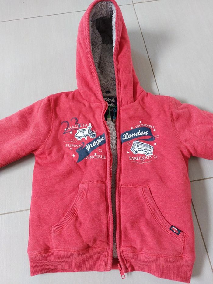 Manteau fourré rouge - photo numéro 2